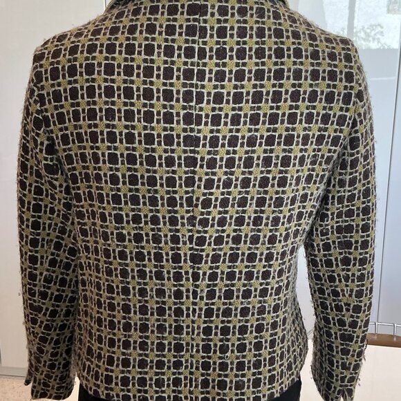 Mr $ Mrs Macleod,  Vintage Wool Blazer, Size Medium, with Suede Buttons - Picture 2 of 6